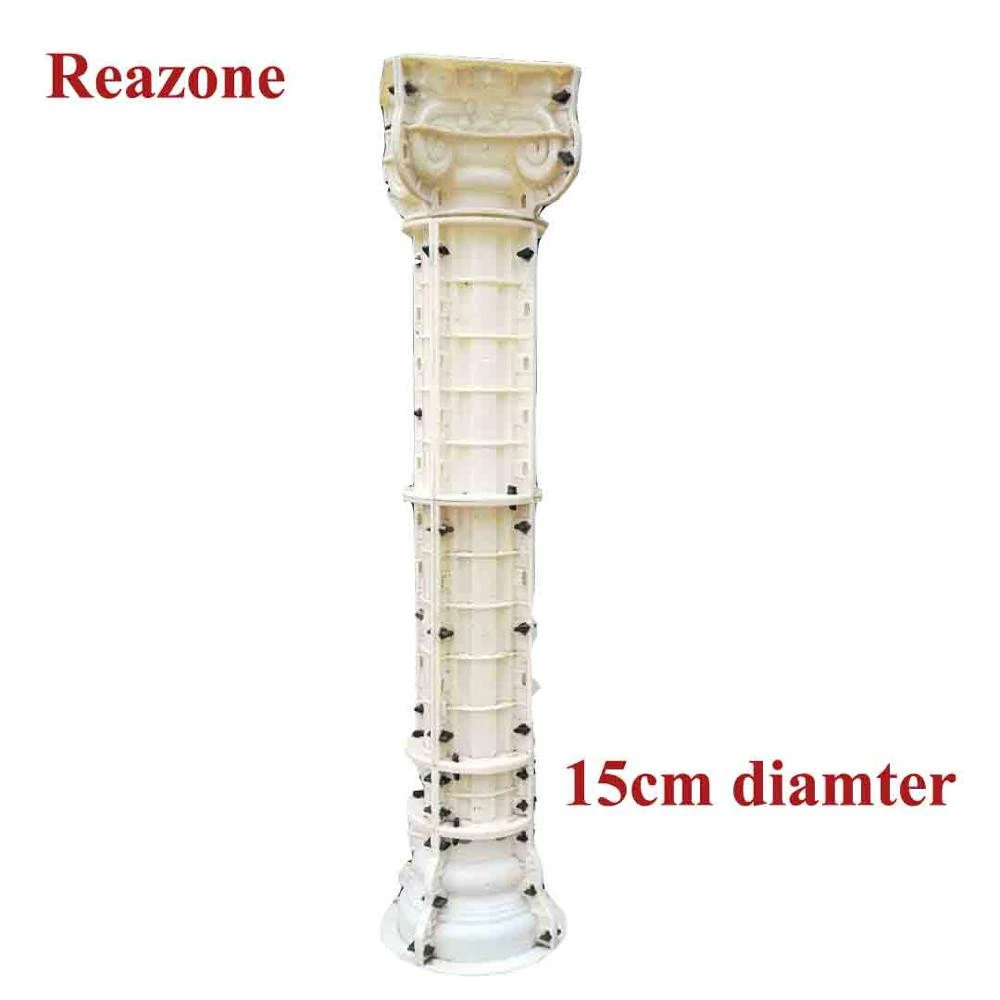 Precast Decorative Concrete Roman column pillar plastic molds for sale