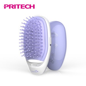PRITECH Battery Operated Detachable Comb Styling Brush Electric Ionic Hairbrush