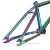 Import Professional Chromoly BMX Bike Fork Set Colorful Rainbow Bicycle Frame from China