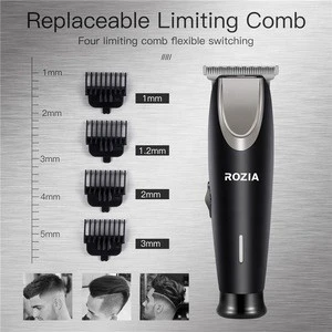 Professional Made Low Noise Electric Hair Clippers, Portable Mini Usb Rechargeable Replaceable Limiting Comb Hair Trimmer