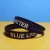 Import Promotion Customized Advertising Thin Blue Line Silicone Wristband from China