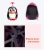 Promotion stocked goods wholesale 14 inch cute penguin cartoon kids suitcase carry on luggage on wheels