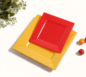 PS Material Dishes Plate Square Plates For Food/ Fruit
