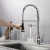 Import Pull Out Tap Faucet Brass Hot and Cool Faucet Kitchen Faucet with Nickel Brushed Plated from China