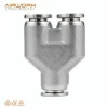 PY Y type three way stainless steel pneumatic fitting pneumatic spare parts