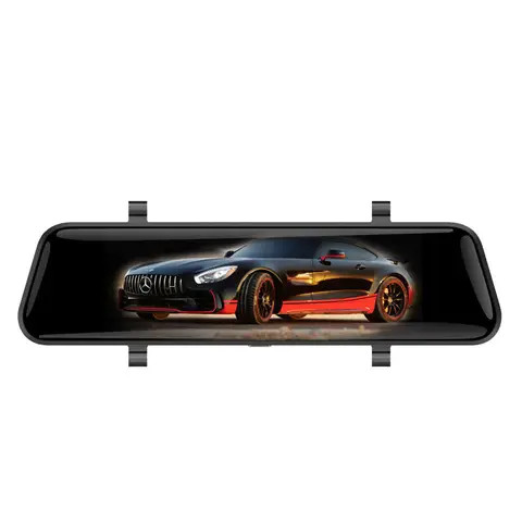QSF 10 Inch Rearview Mirror Dash Cam Right hand camera 1080P Dual Lens Mirror Dashcam Car Dvr Driving Camera Recorder
