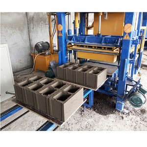 QT4-15 automatic electric concrete block making machine brick