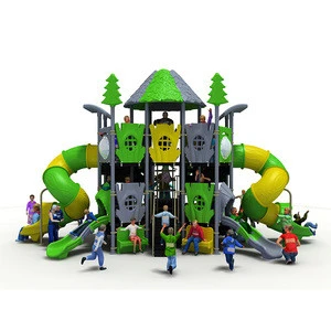 Quality-Assured Multi Function Plastic Children&#39;s  8X7.4X4m Children Outdoor Playground