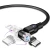 Import Quick  3 in 1 Magnetic Fast Charging USB Cable Charger Nylon Braided Cable Magnetic LED Charging Cable from China