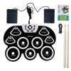 Quickly Ship Colorful Electronic Drum Pad with USB Drumsticks Double Foot Pedals Percussion Instrument Best Gifts for Children