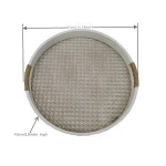 Range crafts round snack serving dish tray nuts candy tray with lid
