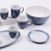 Reactive glaze stoneware dinnerware set