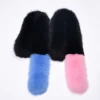 Real blue fox fur scarf with two colors fashion show fur scarf wholesale price fur scarf