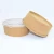 Import 100% recyclable moisture and grease resistant PE coated brown kraft paper salad bowl 1100ml 1300ml from China