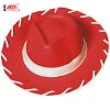 Red Western Costume EVA Hat Wholesale Soft Rubber Foam Cosplay Party Head Accessories Cowboy Cowgirl Hats