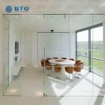 Removable office tempered laminated glass super clear partition glass