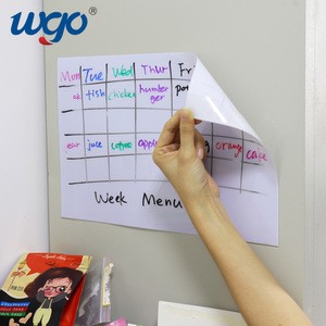 Restickable Removable No Residue Wall refrigerator Calendar Dry Erasable White Writing To do list Memo Board Marker