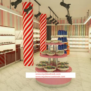Retail Price China Supply Custom Candy Store Display Counter Furniture Design
