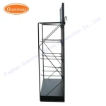 Retail Single-Side Metal Floor Hook Display Pegboard Rack