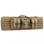 Riffle Case Hand Gun Bag Tactical Double Long Rifle Pistol Gun Bag Firearm Transportation Case w/Backpack