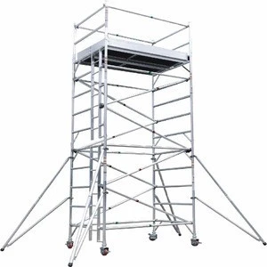 Rolling Ladder Mobile Scaffold Aluminium Tower