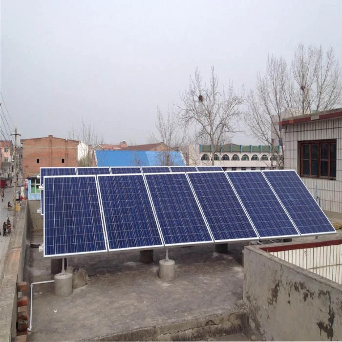 Roof project Solar power system on grid 5kw solar panels with cheap price