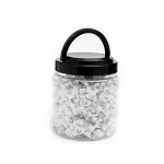 Round steel nail plastic cable clip/Circle Nail Clip Plastic Cable Clips