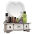 Import Rustic Wooden Desk Small Makeup Mirror Makeup Wholesale from China