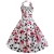 Import 50s Womens Vintage Rockabilly Pinup Hepburn Halter Swing European Style Flower Girl Birthday Evening Party Dress 1042 from China