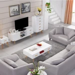 Scandinavian modern wooden TV stand