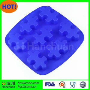 SEDEX Audit jigsaw puzzle shape silicone custom ice tray mold