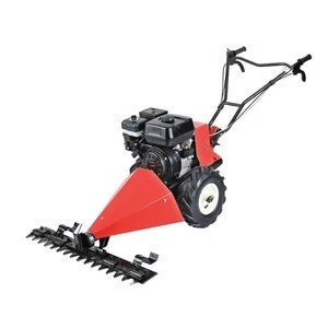 Self-propelled gasoline engine grass trimmer and lawn mower
