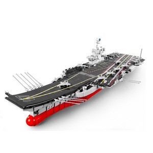 SEMBO Warship Cruiser 3010PCS  Bricks Military City Police LED Lights Aircraft Carriers plastic  building block toys