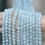 semi-precious stone beads 6-12mm Natrual Loose Gemstone Aquamarine Round Beads for jewelry making