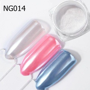 Shinning White Nail Pearl Mermaid Powder For Nail Decoration Pigment 2g/box NG014