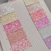 Shoes glitter leather bling leather pvc glitter for hair bows