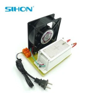 Sihon New 5g/h Stainless Steel Mesh Ozone Plate with Circuit With European Standard Plug Wires 1.5m With Fan Cooling