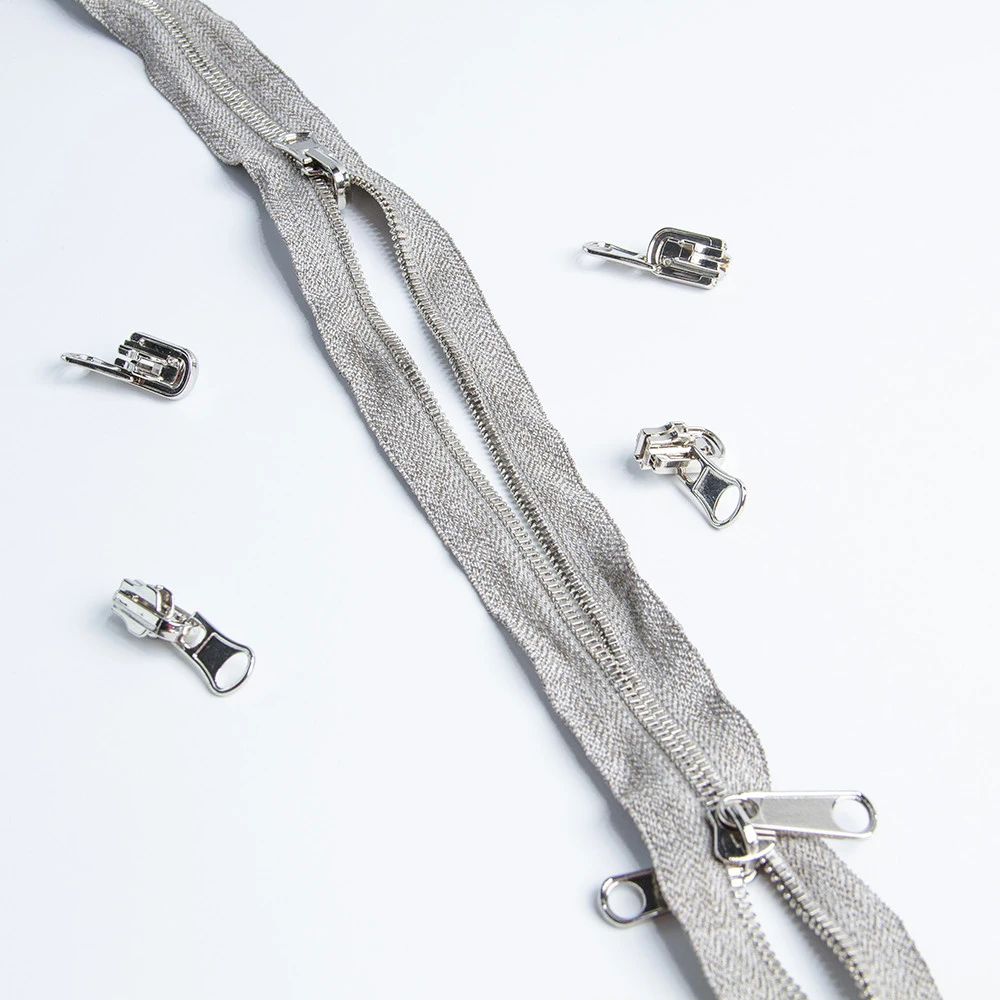 Silver Coated Conductive Zip For Sewing EMF Shielding Garments