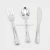 Import Silver Plastic Cutlery Set - Knives, Forks and Spoons - Heavy Duty Disposable Flatware and Silverware for Weddings from China