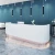 Simple and modern company office reception desk paint curved creative bar cabinet beauty salon front desk