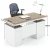 Import Simple Design Office Table Desktop Computer Desk With Cabinet And Drawer DF9604 from China