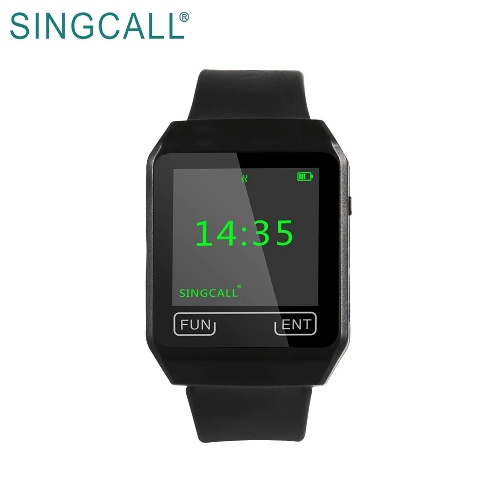 SINGCALL Mobile Receiver OLED Watch Pager for Caling System