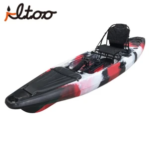single sit on top LDPE fishing kayak pro angler pedal drive kayak