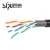 SIPU factory price cat5 outdoor copper material communication cable black color cat5e network cable
