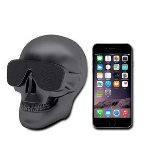 Skull Speaker Portable Wireless Player Black Out Music