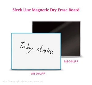 Sleek line magnetic dry erase writing board made in Taiwan