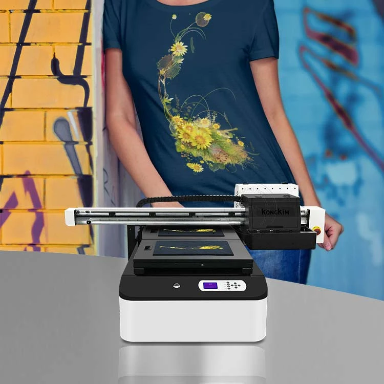 Small DTG garment t-shirt printer KONGKIM KK-6090S fabric printing machine