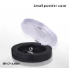 Small empty black compact powder case