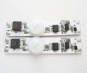 Small PIR motion sensor module with photocell control