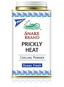 Snake Brand Prickly Heat Cooling Cool Powder Ocean Freah 150g